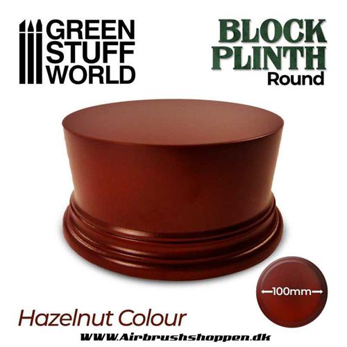 Round Block Plinth 10cm 61mm - Hazelnut - GSW